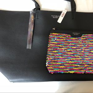 Victoria’s Secret Tote Bag 2 PC Set NWT
